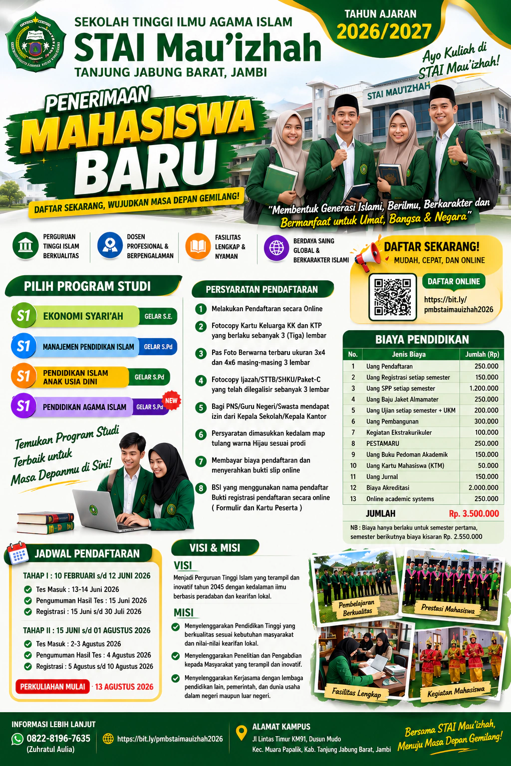 Brosur Mahasiswa Baru STAI Mau'izhah